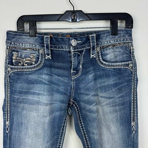 Rock Revival Boot Cut Denim Jeans Western Rodeo Country - Picture 2 of 8